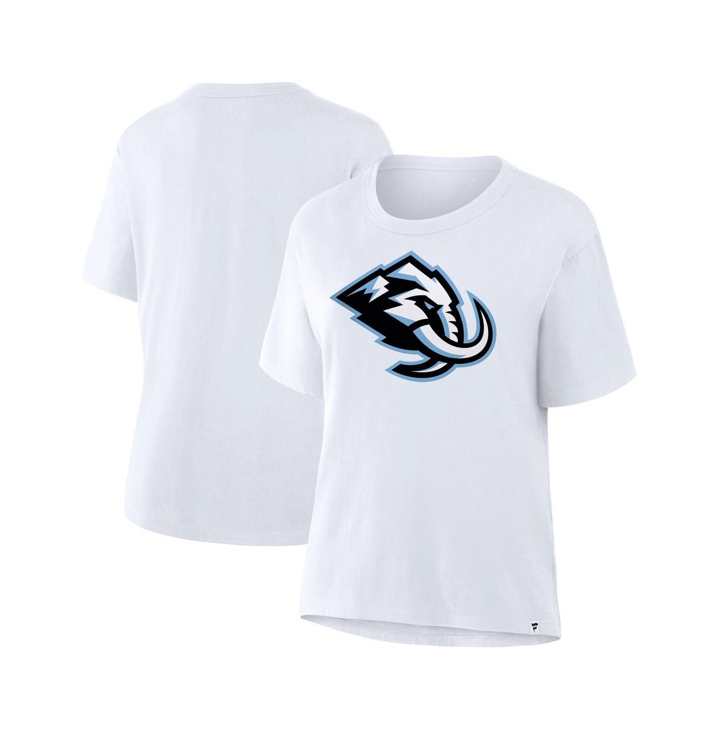 Женская футболка Fanatics White Utah Mammoth Primary Logo Legacy — фото 1