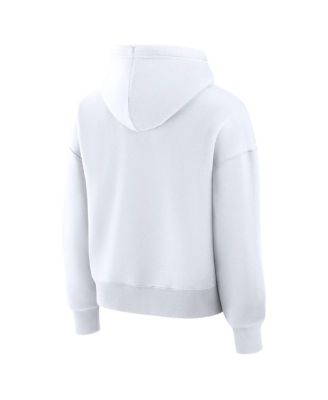 Women's White Utah Mammoth Primary Logo Legacy Fleece Pullover Hoodie