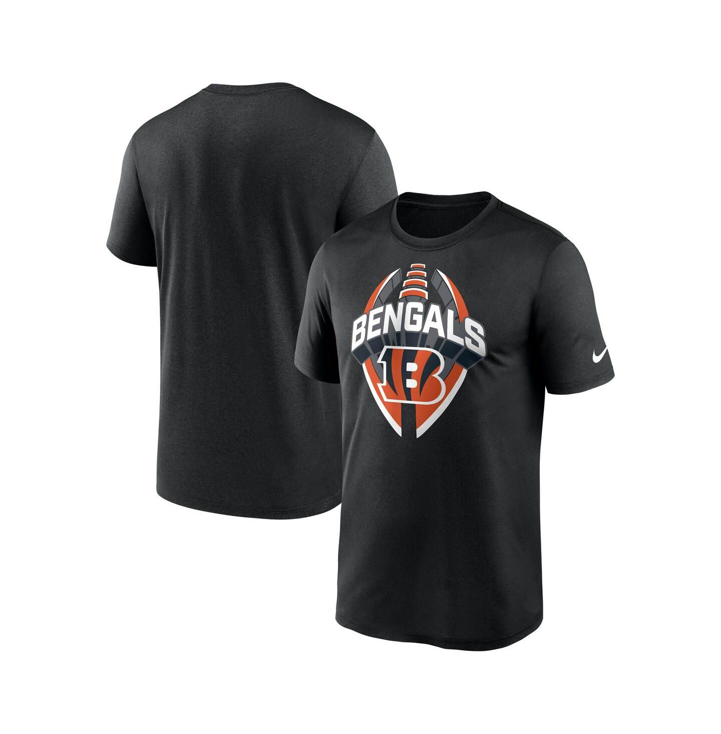 Мужская футболка Nike Black Cincinnati Bengals Big & Tall Primetime Legend Icon Performance — фото 1