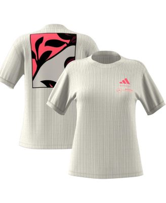 adidas - Women's White Mercedes-AMG Petronas F1 Team 2025 Miami Grand Prix Pack Ribbed T-Shirt