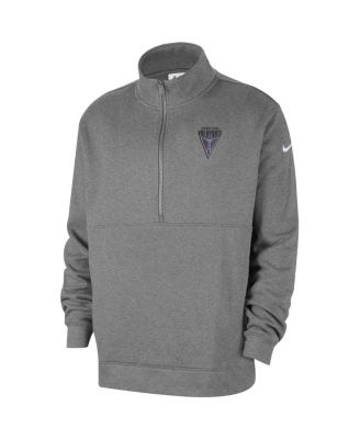 Men's&nbsp;Heather Gray Golden State Valkyries React Club Half-Zip Pullover Hoodie
