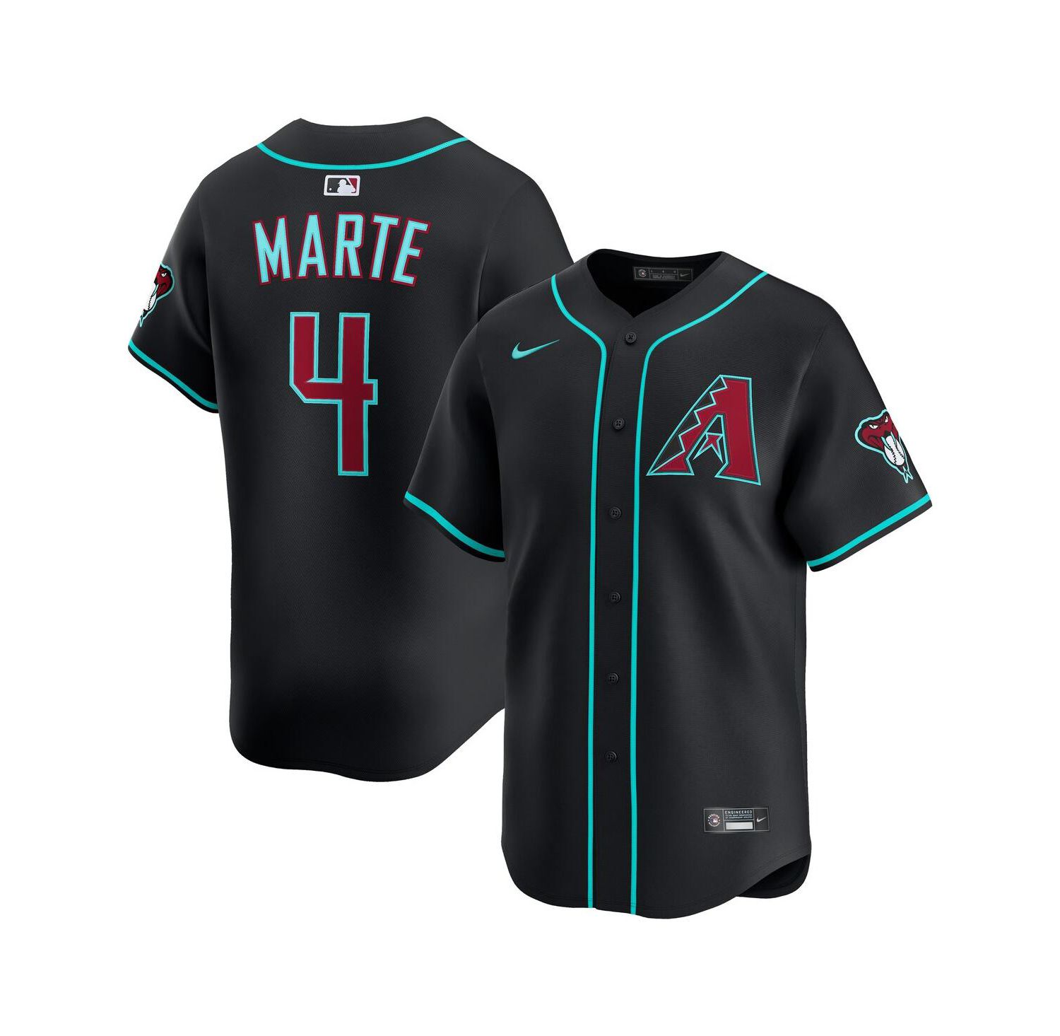Men's Ketel Marte Black Arizona Diamondbacks Alternate Limited Jersey