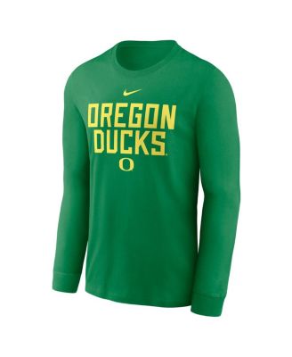 Мужская футболка с длинным рукавом Nike Green Oregon Ducks 2025 Sideline Performance от Nike