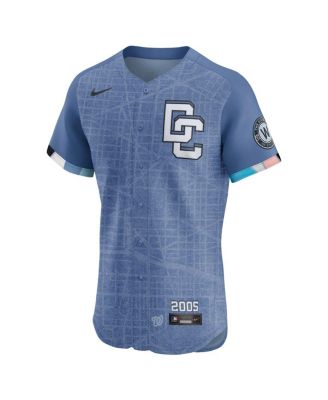 Мужская футболка Nike Dylan Crews Blue Washington Nationals 2025 City Connect для элитных игроков