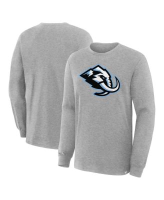 Fanatics - Men's Heather Gray Utah Mammoth Primary Logo Legacy Long Sleeve T-Shirt