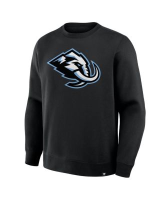 Черный фанатики мужские Юта мамонта первичной логотип наследие флис толстовки