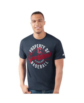 Starter - Men's Navy Cleveland Guardians Prime Time Property Of T-Shirt