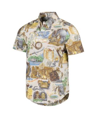 Мужская рубашка на пуговицах от Reyn Spooner из натуральной кожи Indiana Jones Raiders of the Lost Ark, сшитая на заказ