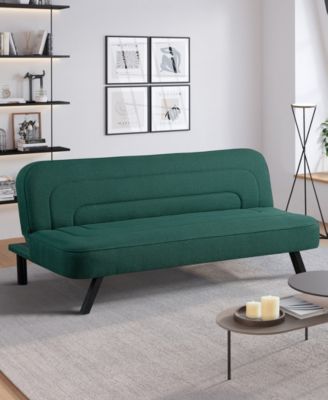 66.1" Polyester Forrest Convertible Futon