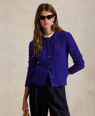 Polo Ralph Lauren - Women's Cable-Knit Wool-Cashmere Cardigan