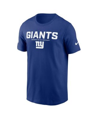 Men's Royal New York Giants Sideline Performance T-Shirt