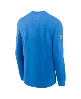 Men's Powder Blue Los Angeles Chargers Sideline Performance Long Sleeve T-Shirt