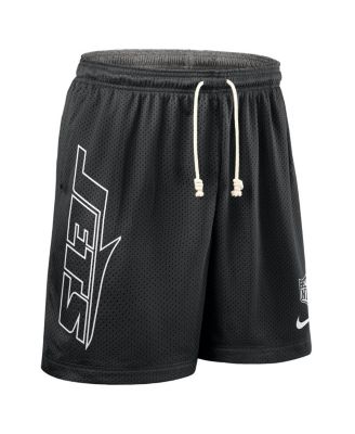 Men's Black New York Jets Sideline Reversible Performance Shorts