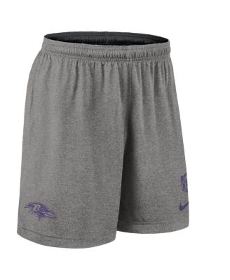 Мужские черные спортивные шорты Nike Baltimore Ravens Sideline с двусторонним рисунком