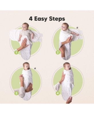 3pk Soothe Zippy Baby Swaddles 0-6 Months, Newborn Sleep Sacks, Zipper Swaddle, Wearable Swaddle Blanket