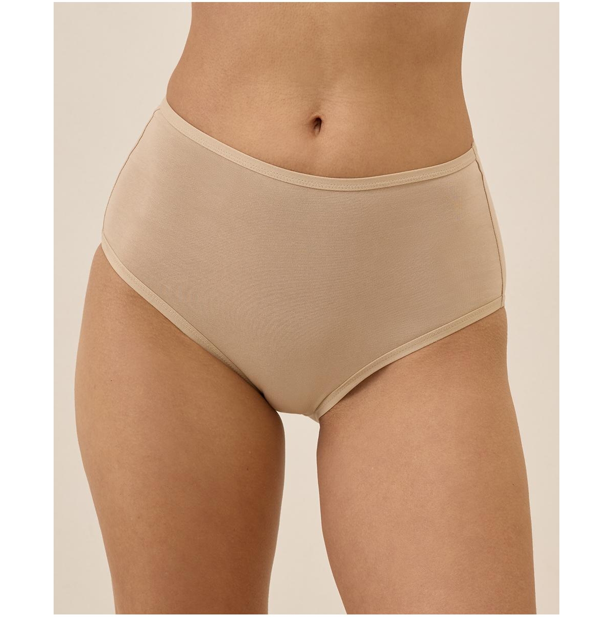 Pact Women's Organic Cotton Everyday High Rise Brief 6-Pack - Warm neutrals