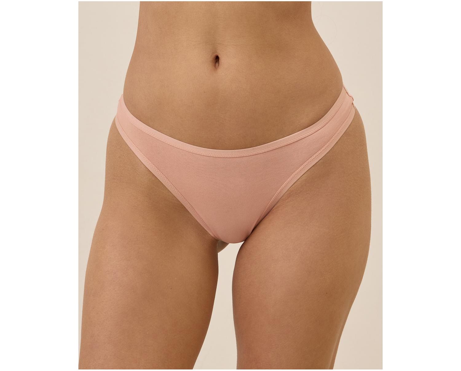 Women's Organic Cotton Everyday Classic Fit Thong 6-Pack