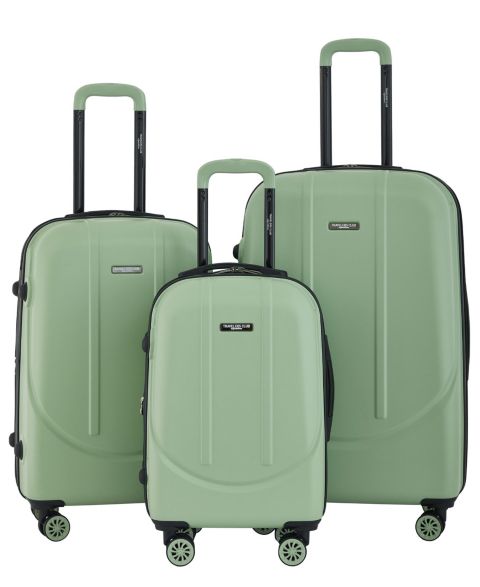 Чемоданы Travelers Club Falkirk 3pc. Hardside Expandable Luggage Set, цвет: Зелёный