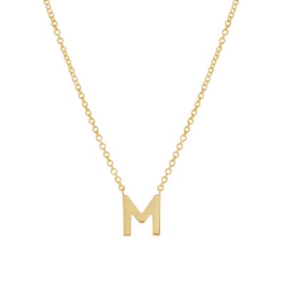 Gold Initial Necklace - Letter Necklace