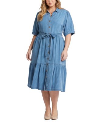 Plus Size Kate Elbow Ruffle Sleeve Dress