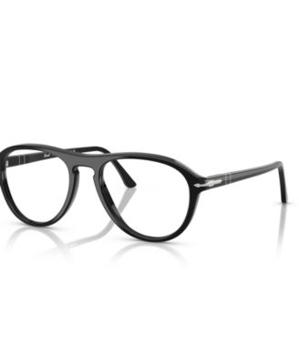 Persol Unisex Pilot Eyeglasses, PO3371V - Black