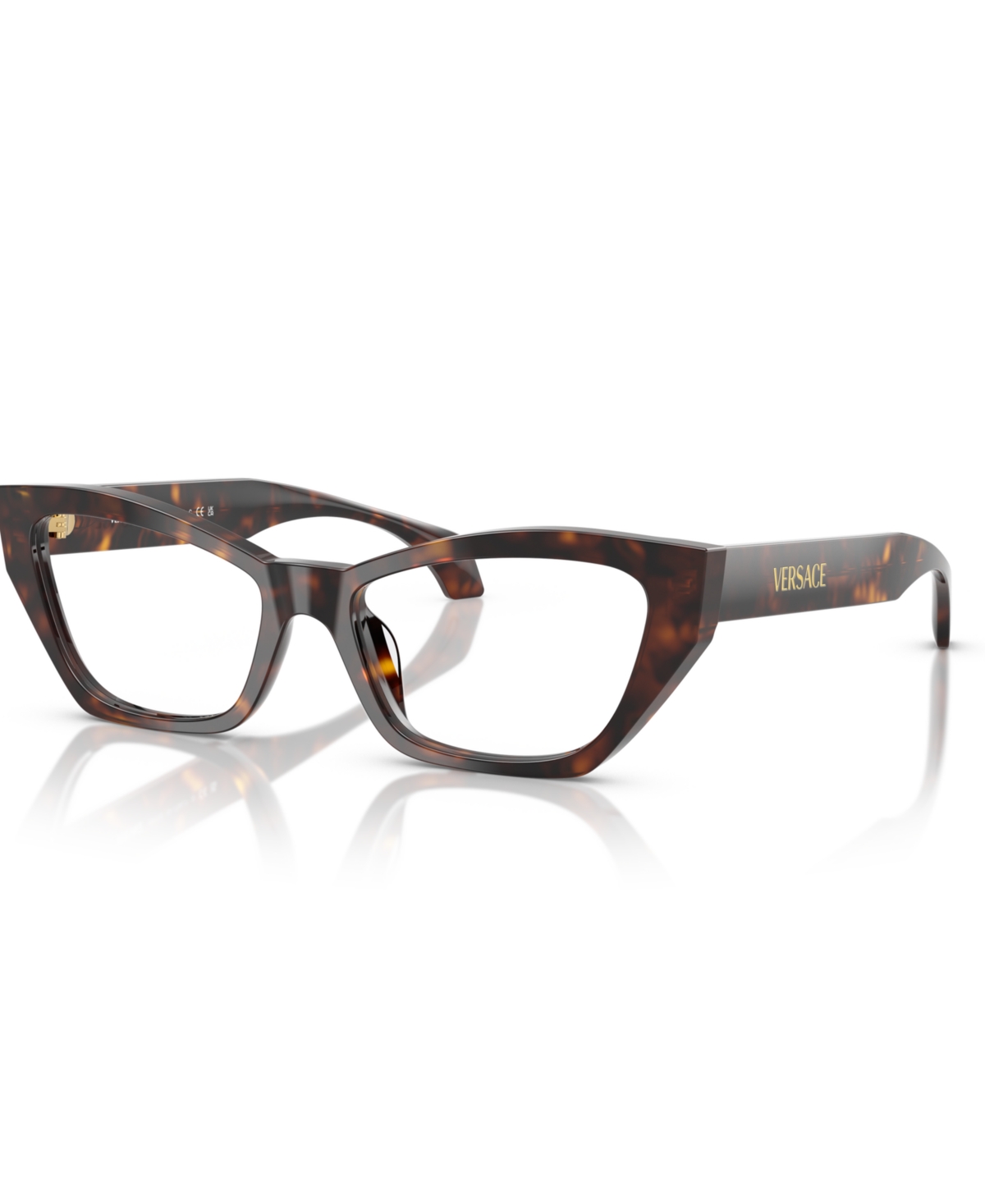 Women's Cat Eye Eyeglasses, VE3373U - Transparent Bordeaux