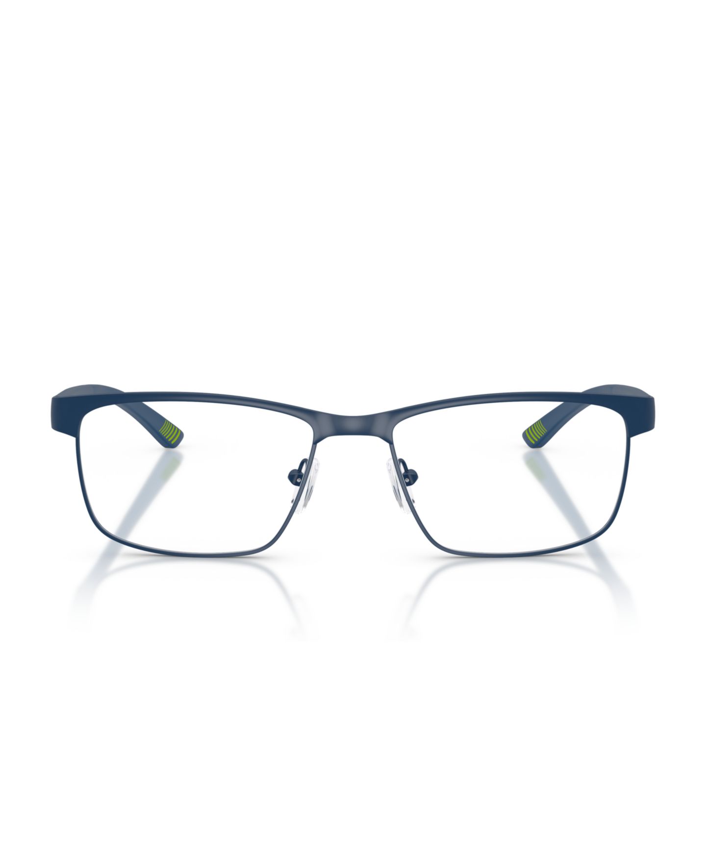 Мужские очки Armani Exchange Man Rectangle Metal AX1070 Eyeglasses, цвет: Матовый тёмный синий — фото 2
