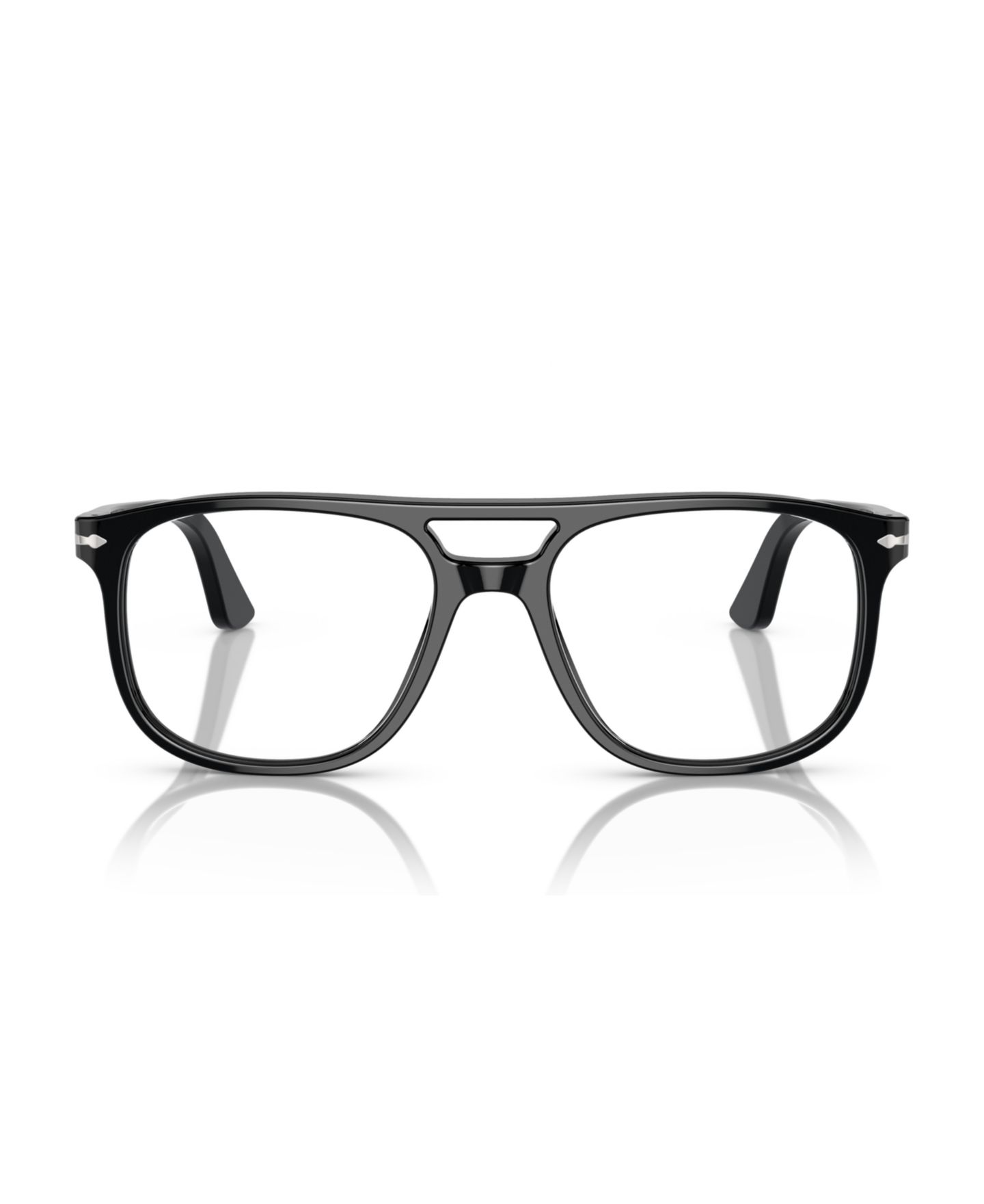 Очки Persol Unisex Pilot/Aviator Plastic PO3329V Greta Eyeglasses, цвет: Чёрный — фото 2