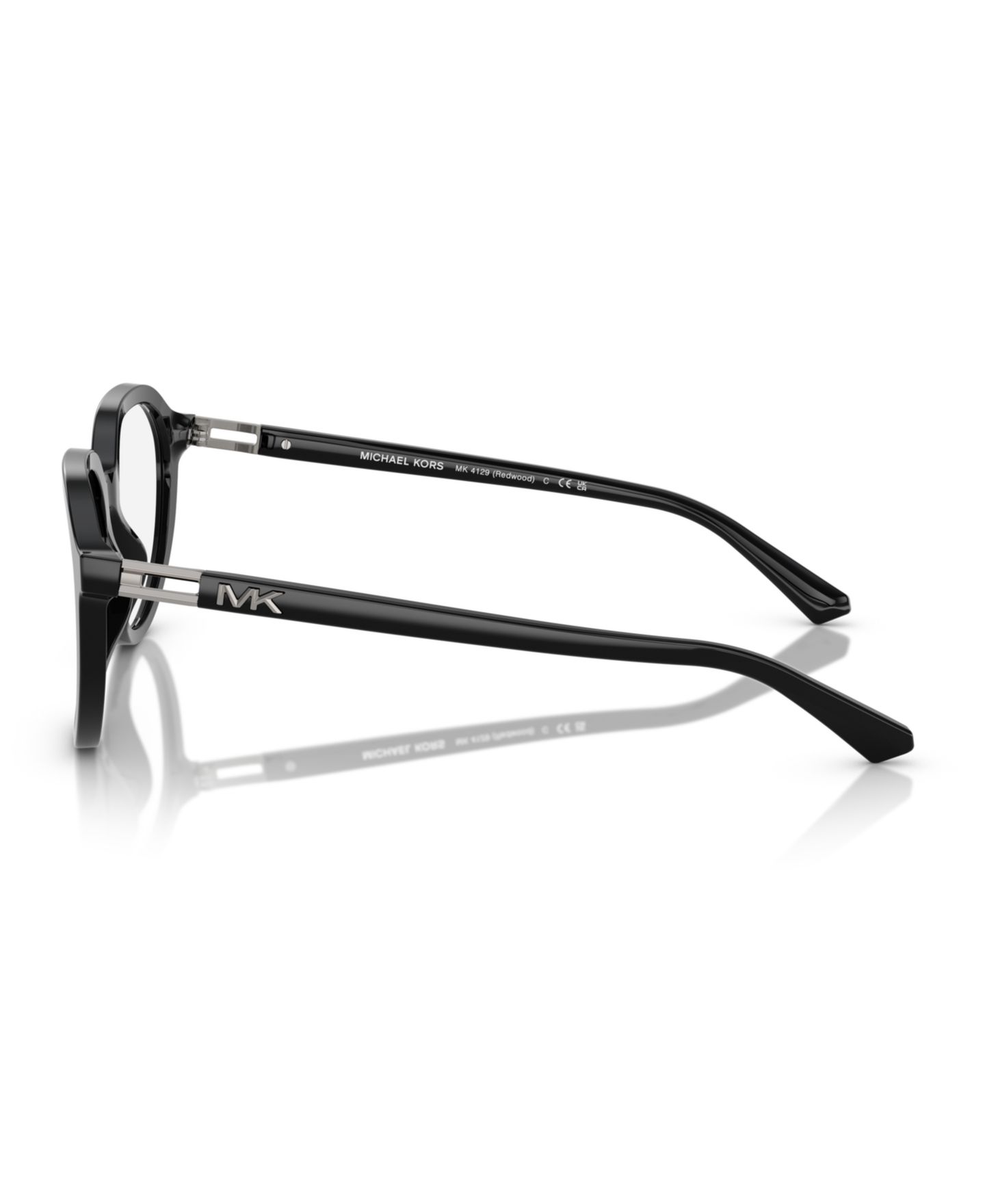 Мужские очки Michael Kors Man Round Plastic MK4129 Redwood Eyeglasses, цвет: Чёрный — фото 3