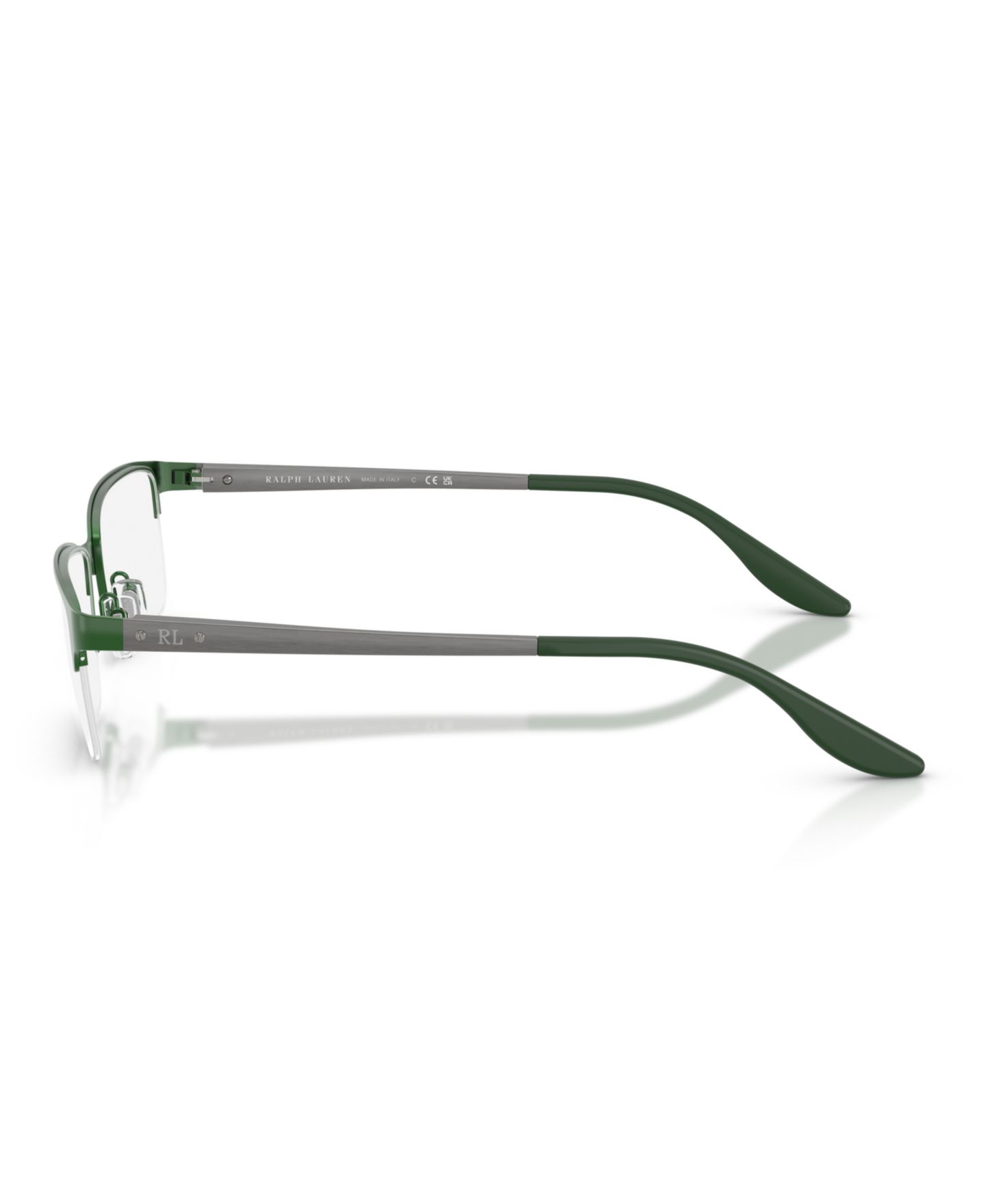 Мужские очки Ralph Lauren Man Rectangle Metal RL5089 Eyeglasses, цвет: Матовый зелёный — фото 3