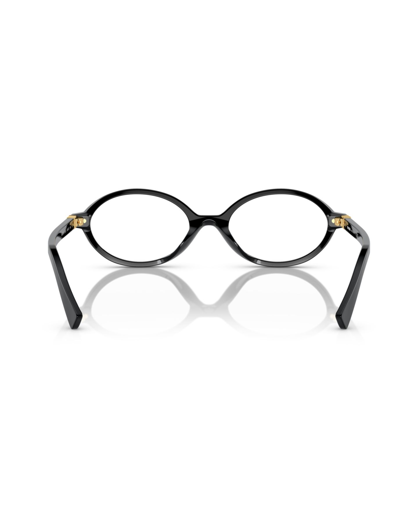 Женские очки MIU MIU Woman Oval Plastic MU 01XV Eyeglasses, цвет: Чёрный — фото 3