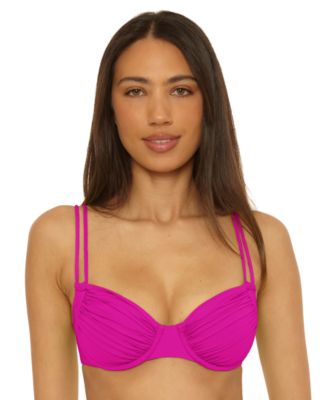 Becca - Women's Color Code Ruched Underwire Bikini Top