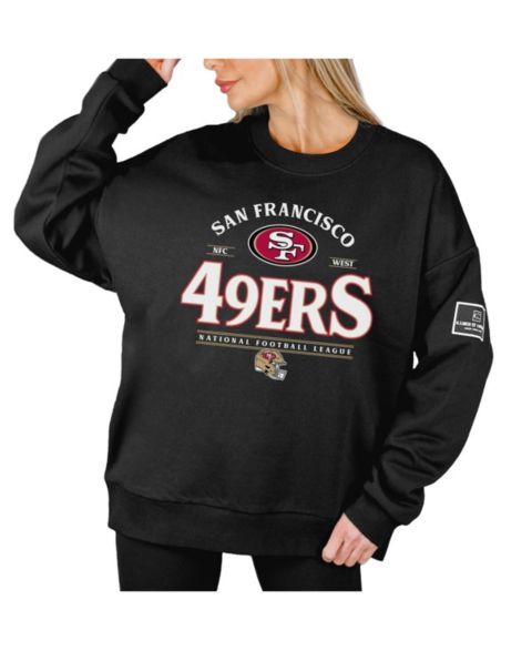 Женская толстовка Gameday Couture Black San Francisco 49ers Oversized Players Only Black Label Pullover