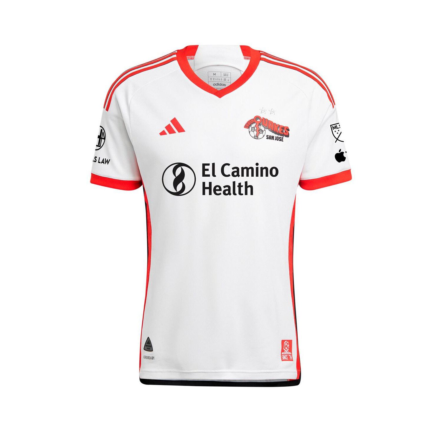 Men's Hernán L&oacute;pez White San Jose Earthquakes 2025 the 50 Kit Authentic Player Jersey