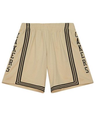 Мужские шорты Mitchell & Ness цвета хаки Los Angeles Lakers 1996-97, классические шорты Swingman из твердой древесины