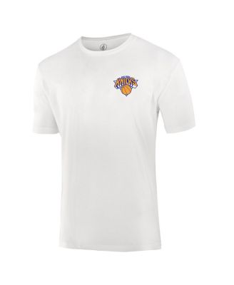 Men's and Women's White New York Knicks Burst Logo T-Shirt