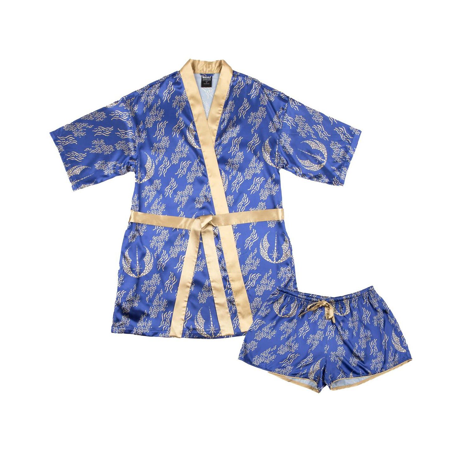 Women's 2-Piece Blue Star Wars Jedi Robe Shorts and Pajama Set