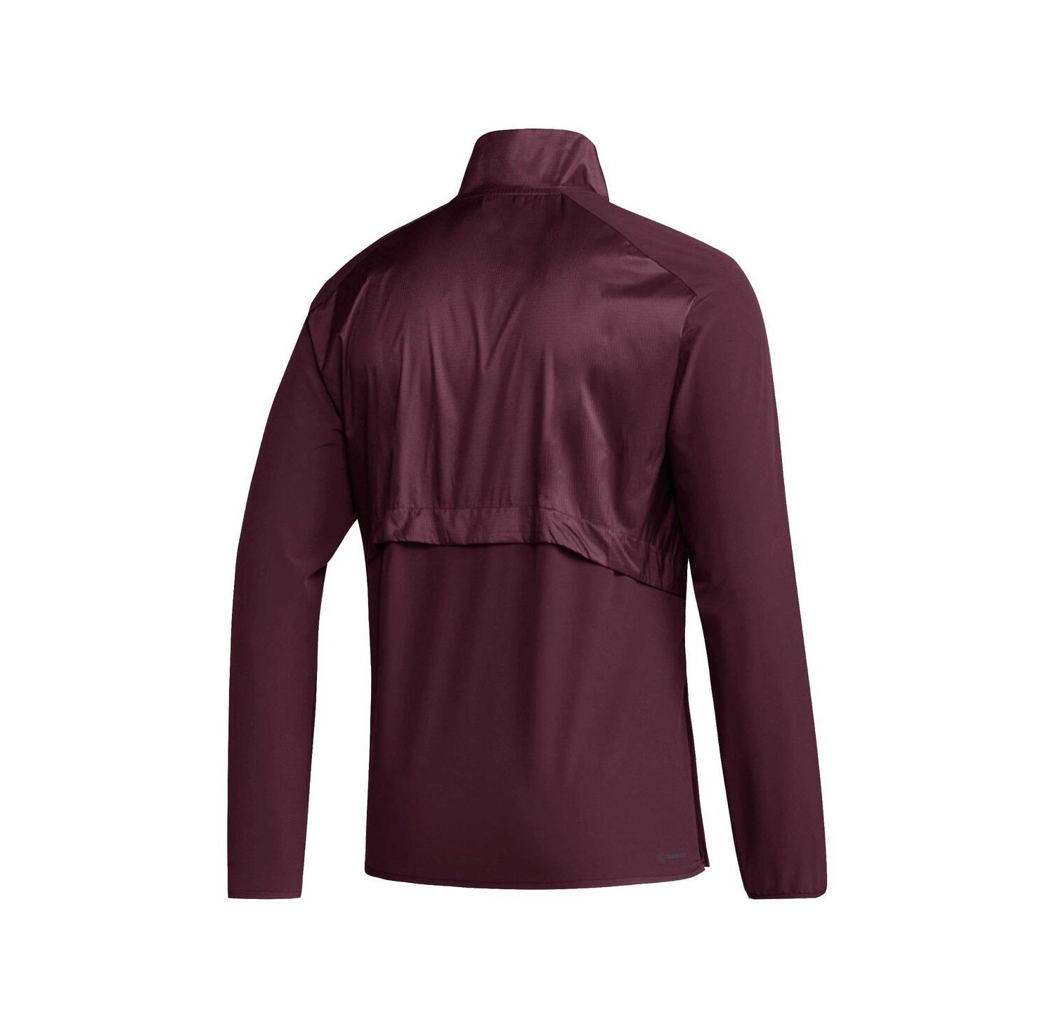 Men's Maroon Mississippi State Bulldogs Sideline AEROREADY Raglan Sleeve Quarter-Zip Jacket