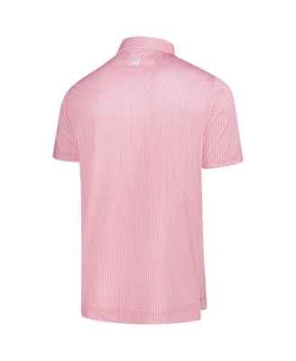 Men's&nbsp;Pink 2025 the PLAYERS ProDry Houndstooth Geo Lisle Polo Shirt