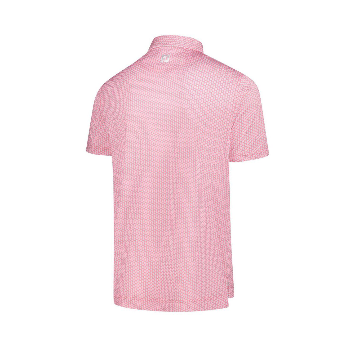 Men's Pink 2025 the PLAYERS ProDry Houndstooth Geo Lisle Polo Shirt