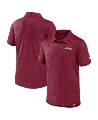 Fanatics - Men's Garnet Arizona Coyotes Authentic Pro Jacquard Polo Shirt