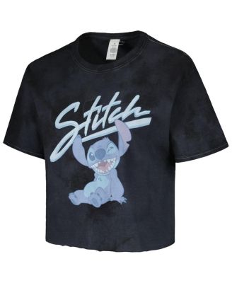 Men's and Women's Black Lilo and Stitch Wink Tie-Dye T-Shirt