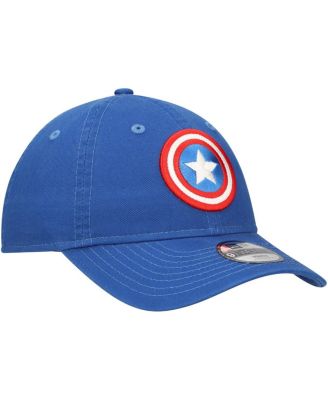 Big Boys and Girls Blue Captain America 9TWENTY Adjustable Hat