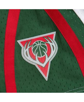 Мужские белые шорты Swingman от Mitchell & Ness Milwaukee Bucks 2013/14