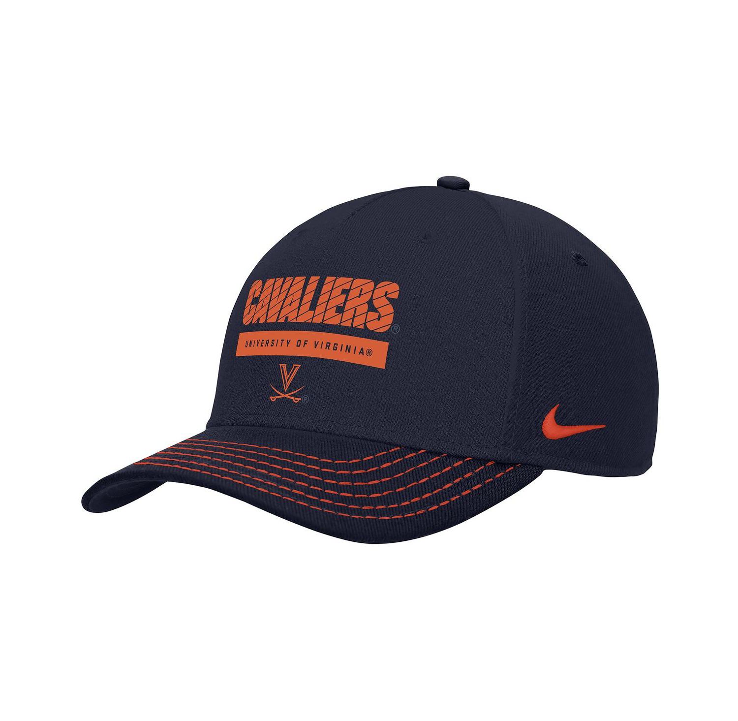 Men's Navy Virginia Cavaliers 2024 Sideline Rise Performance Adjustable Hat