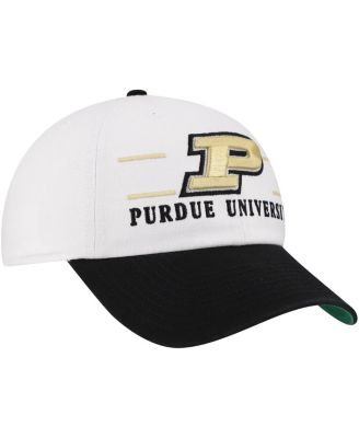 Men's White Purdue Boilermakers Gridiron Clean Up Adjustable Hat