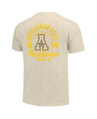 Image One Men's Cream Appalachian State Mountaineers Comfort Colors Mascot Overlay T-Shirt