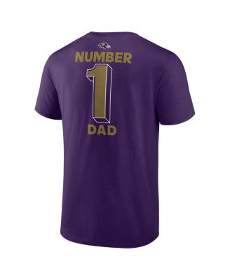 Мужская фиолетовая футболка Fanatics Baltimore Ravens Big Tall Number One Dad от Fanatics