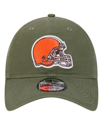 Мужская оливковая шляпа Cleveland Browns Main с регулируемой длиной 920 см от New Era для мужчин