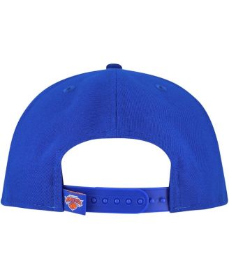 Мужская кепка-снэпбэк для гольфа New Era синего цвета New York Knicks с объемным принтом и логотипом